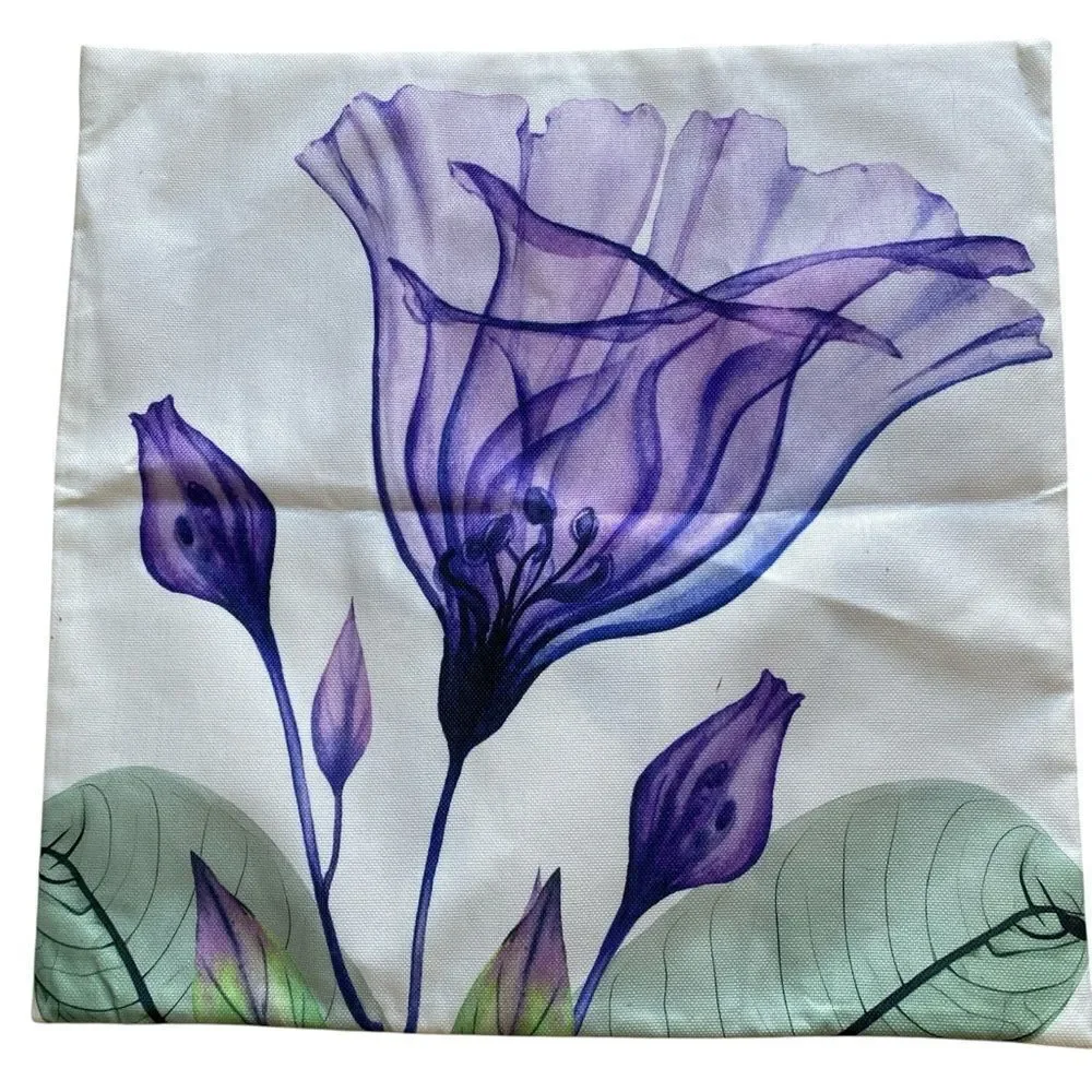 3 Floral Print Decorative Pillow Covers NWOT